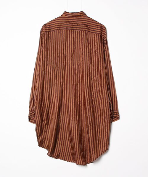 「Mes Demoiselles...」 ストライプ柄シャツワンピース 36 ブラウン レディース_画像2