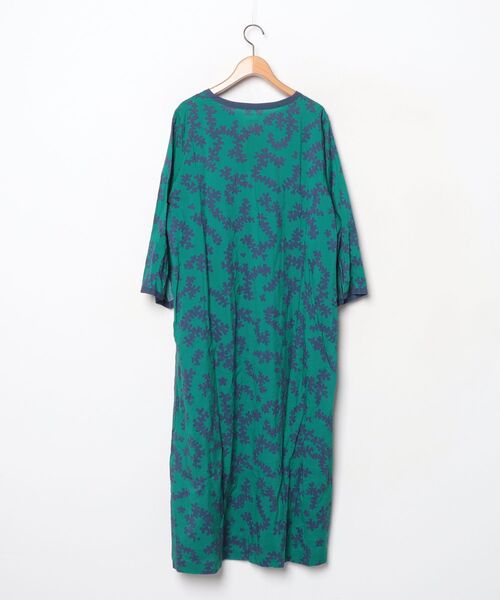 「IENA LA BOUCLE」 7分袖ワンピース - グリーン レディース_画像2