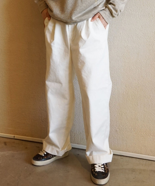ジャーナルスタンダードリュクス カジュアル パンツ ホワイト Lサイズ 美品 JOURNAL STANDARD LUXE（ジャーナルスタンダード ラックス） パンツ