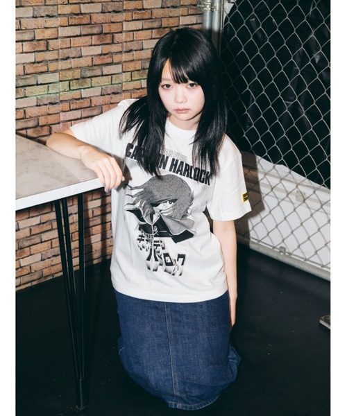 tシャツ 宇宙海賊キャプテンハーロック 無限の海(海賊旗ホワイト