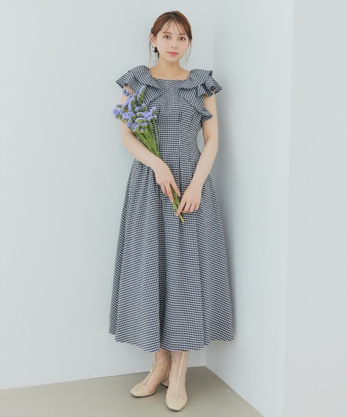 「WILLSELECTION」 ノースリーブワンピース MEDIUM ラベンダー レディース_画像4