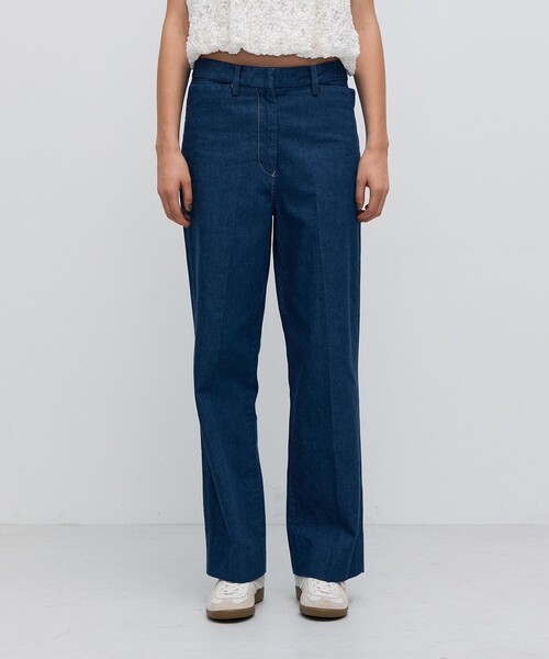 「BACCA」 デニムパンツ 36 ブルー レディース_画像4
