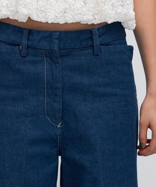 「BACCA」 デニムパンツ 36 ブルー レディース_画像7