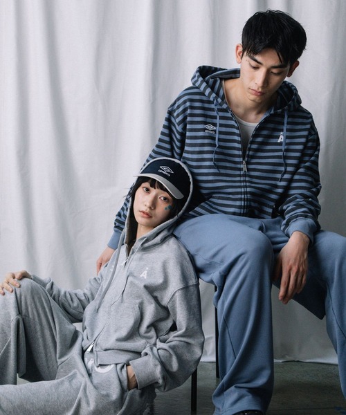 ALAND パーカー 「UNISEX」ALAND×UMBRO／裏毛パーカー レディース