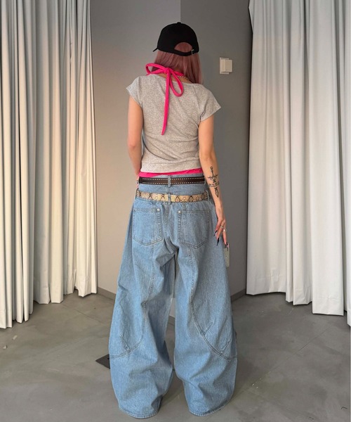 「sedacle」 デニムパンツ LARGE ライトブルー メンズ_画像5