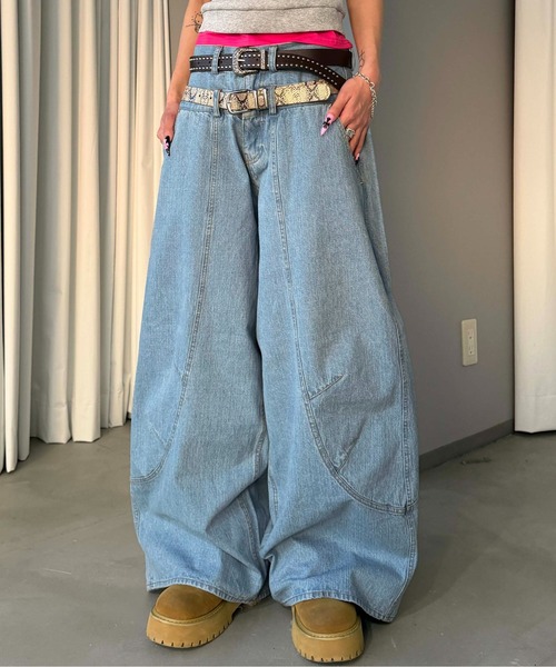 「sedacle」 デニムパンツ LARGE ライトブルー メンズ_画像7