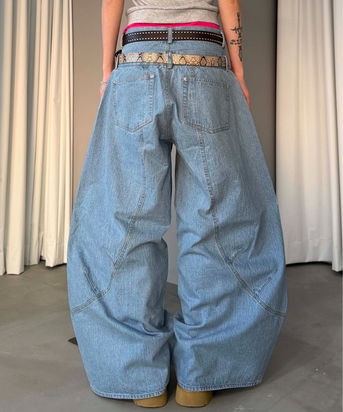 「sedacle」 デニムパンツ LARGE ライトブルー メンズ_画像8