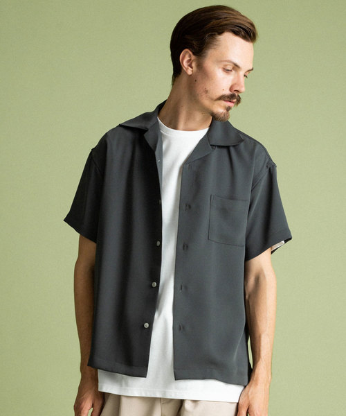 美品‼️UNITED TOKYO 半袖シャツ グレー/ブラック Yahoo!オークション -「united tokyo シャツ」(半袖) (シャツ)の