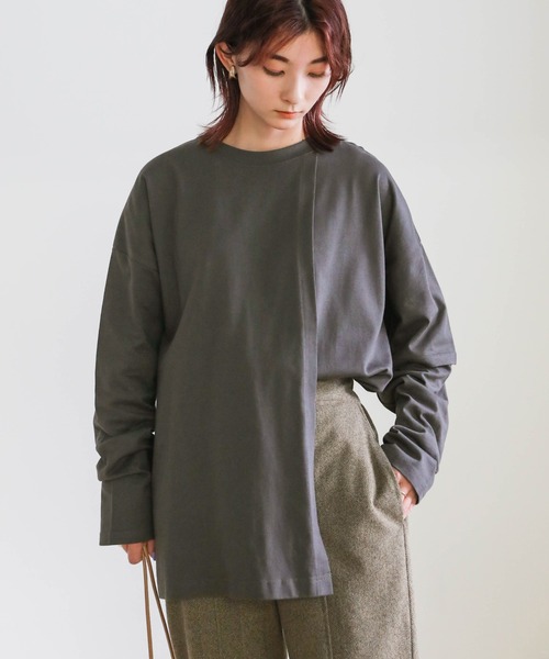 select MOCA（セレクトモカ） tシャツ アシンメトリーカットプル