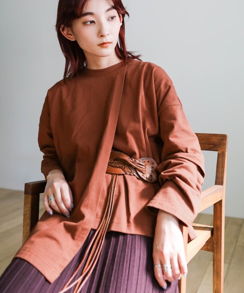 select MOCA（セレクトモカ） tシャツ アシンメトリーカットプル