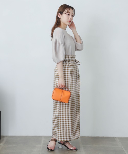 SENSE OF PLACE by URBAN RESEARCH スカート ギンガムチェックハイウエ SENSE OF PLACE by URBAN RESEARCH スカート ギンガムチェックハイウエ