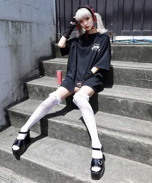 ハイソックス　様 SPINNS（スピンズ） 靴下 レースハイソックス レディース : ZOZOTOWN