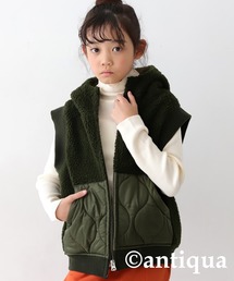 antiqua ベスト フード付きボアベスト キッズ 子供服 男の子