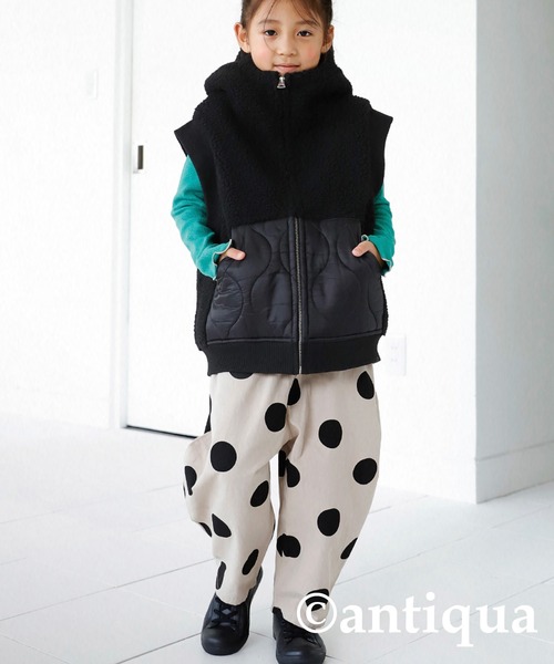antiqua ベスト フード付きボアベスト キッズ 子供服 男の子