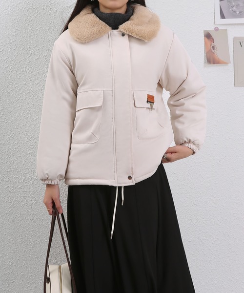 MAISON DE THERESE トレンチコート コート 「低身長向け」ファー