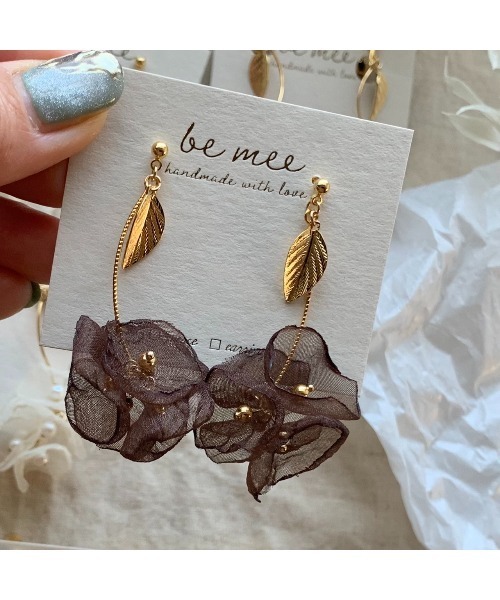TONE ピアス 「BEMEE」シフォンフラワーピアス(MA) レディース 