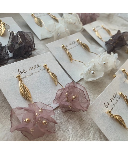 値下げ！e.m.お花ピアス ジルコニアフラワーピアス（ピアス（片耳用））｜e.m.（イーエム