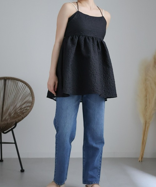COMME des GARCONS * 美品 キャミソール ビスチェ ブラック sakishimatokyo キャミソール ふくれジャガードペプラム