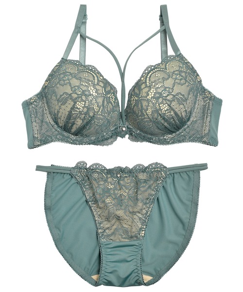 ブラジャー ショーツセット 特別な日にもWパッドで激盛り！ヌーディー