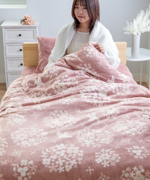 iellio ベッド 寝具 北欧調フランネル 毛布にもなる掛け布団カバー