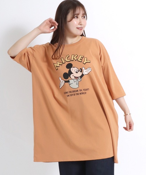 FRAMeWORK✖️Disney ミッキーBIG Tシャツ Disney（ディズニー） tシャツ MICKEYミッキーフレンズキャラクター