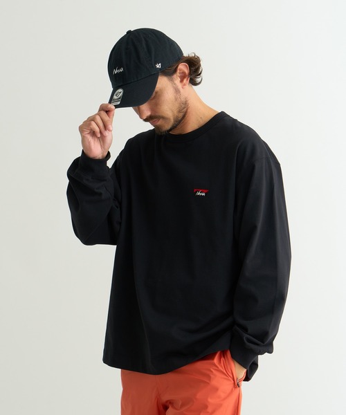 NANGA（ナンガ） tシャツ ECO HYBRID BOX LOGO EMBROIDERY L/S TEE