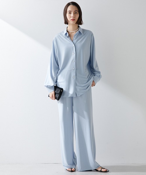 美品★Whim Gazette 　キュプラフィブリルカーゴパンツ Whim Gazette（ウィムガゼット）の「【Marisolコラボ】キュプラ