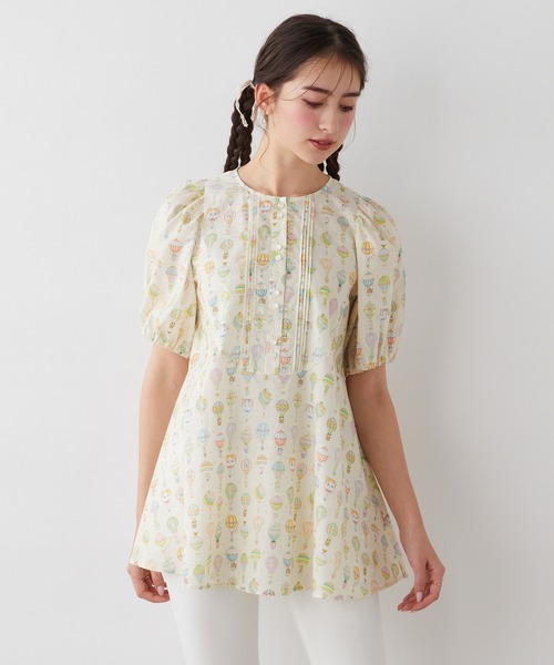 ブラウス シャツ 「22fabric」ジャーニー/ ボリューム袖ブラウス レディース