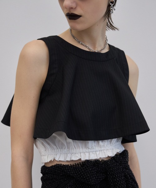 JOSE MOON ジョゼムーンPAFFHEM CROP TANKTOP JOSE MOON ジョゼムーンPAFFHEM CROP TANKTOP