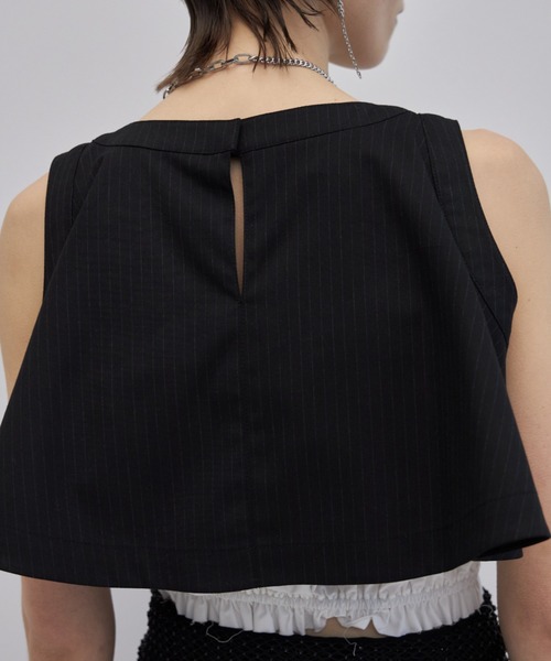 JOSE MOON タンクトップ PAFFHEM CROP TANKTOP/パフヘムクロップタンク  