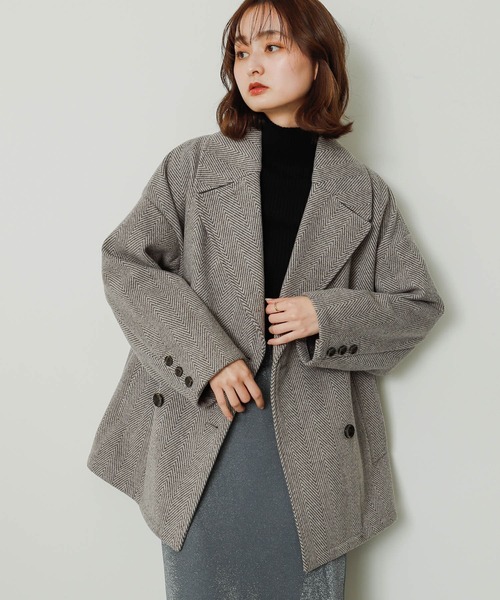 【新品】SENSE OF PLACE チェスターコート ライトグレー Lサイズ SENSE OF PLACE by URBAN RESEARCH 「SENSE RESEARCH