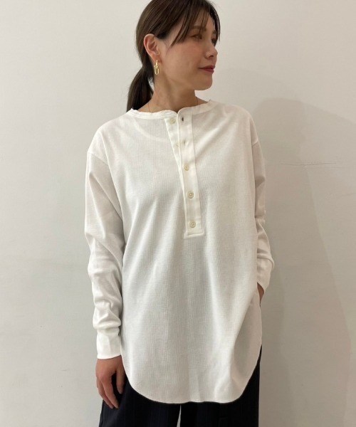 tシャツ Munich（ミューニック）別注２WAYヘンリーネックカットソー レディース Munich tシャツ Munich（ミューニック）別注2WAYヘンリーネック