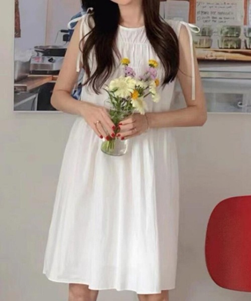 MAISON DE THERESE（メゾン ド テレーズ） ワンピース 肩リボン