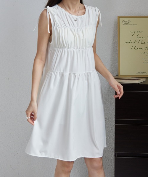 MAISON DE THERESE（メゾン ド テレーズ） ワンピース 肩リボン