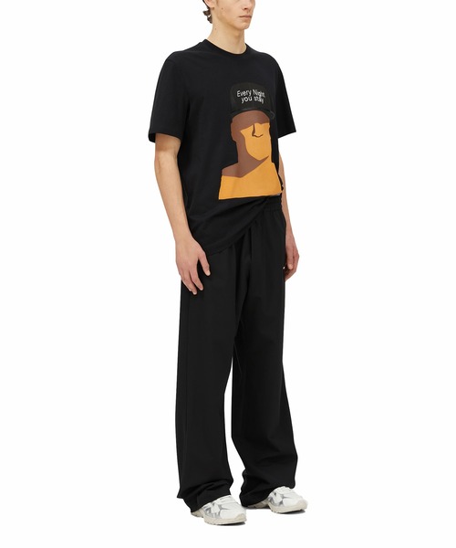 MSGM tシャツ MSGM×TIAGO ALEXANDRE 「Every night you stay」プリント 
