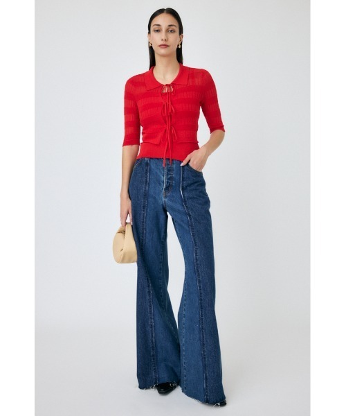 MOUSSY ジーンズ デニム デニムパンツ TWO IN ONE WIDE STRAIGHT