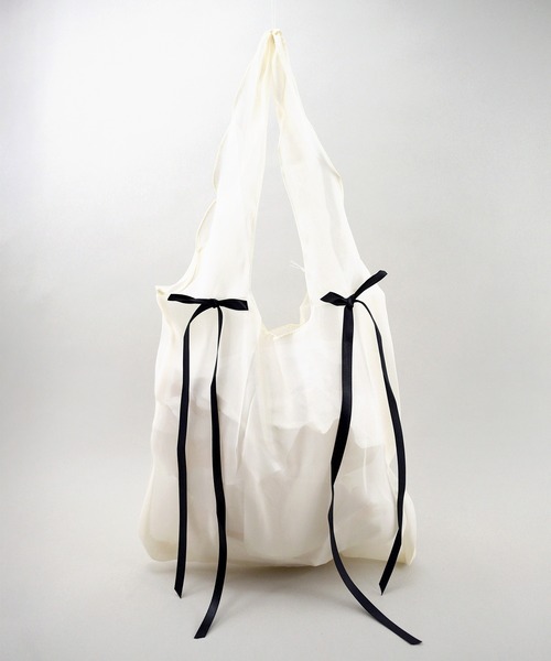styiro エコバッグ ribbonオーガンジートート : ZOZOTOWN Yahoo