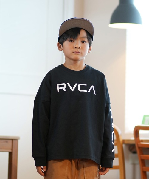 ポッキー RVCA ルーカ JUNIOR VARSITY L サイズグレ セール】RVCA/ルーカ PATCH BALANCE LT ロングTシャツ 親子