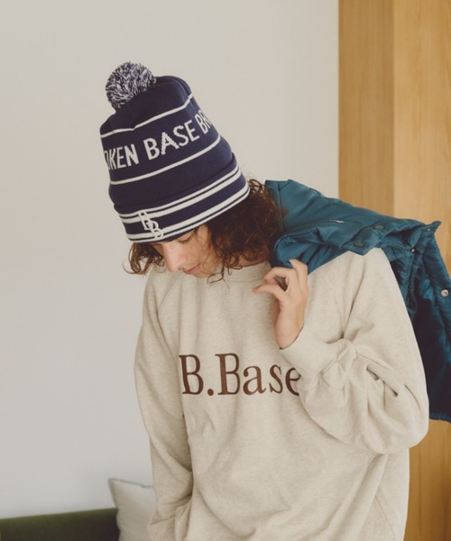 BROKEN BASE（ブロークンベース） ニット帽 ニットキャップ ポンポン