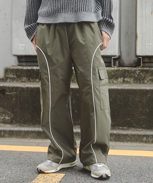 SHORT ROUND カーゴパンツ SHORT ROUND/イージーパイピングカーゴ