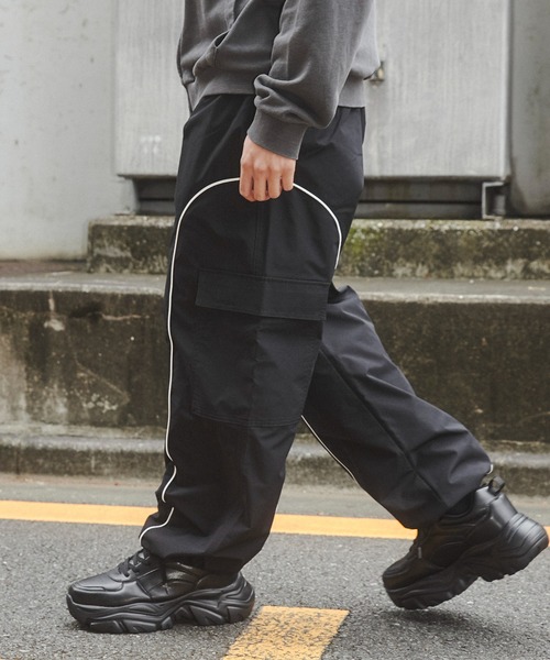 SHORT ROUND カーゴパンツ SHORT ROUND/イージーパイピングカーゴ