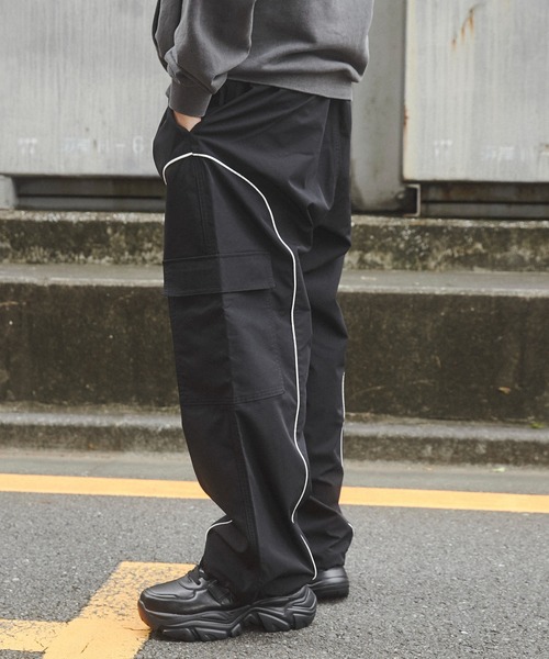 SHORT ROUND カーゴパンツ SHORT ROUND/イージーパイピングカーゴ