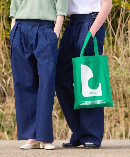 LURAKU トートバッグ 「LURAKU」 Graphic color Tote Bag