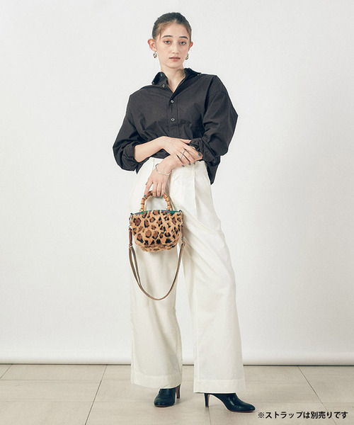 【LeSportsac】ウォームキャメル レオパードパースモールバッグ LeSportsac トートバッグ XS BAMBOO TOTE ウォームキャメル