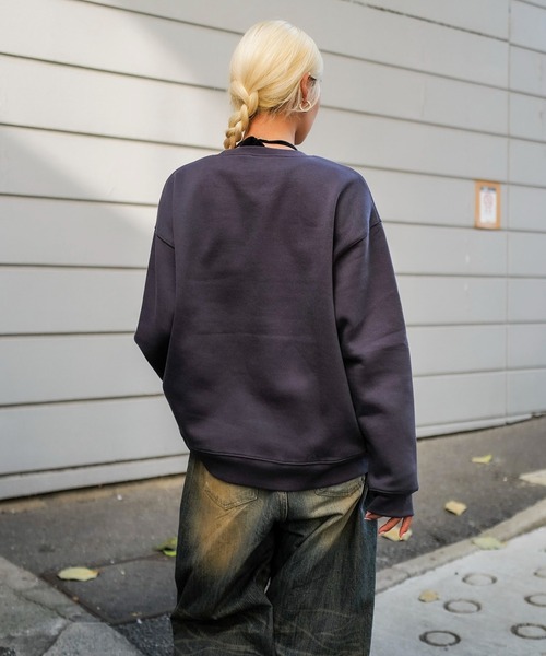 SHERRY ダークグレー スウェット FREAK'S STORE（フリークスストア） トレーナー スウェット 2WAY 裏毛