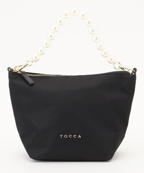 新品 トッカ ショルダーバッグ 可愛い 黒 ビジュー付き TOCCA（トッカ） ショルダーバッグ バッグ PETITE REVE POCHETTE