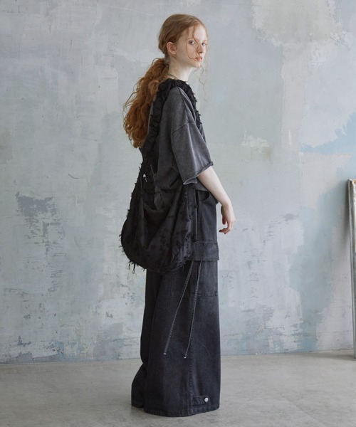 ベルリオーズ ファンキャップ ショルダーバッグ Spielio ショルダーバッグ 「Spielio」fringe gathered shoulder