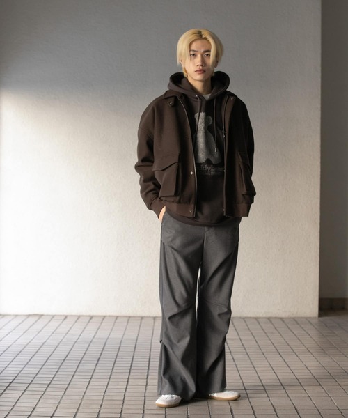SENSE OF PLACE by URBAN RESEARCH パンツ ウールライクランダムタック