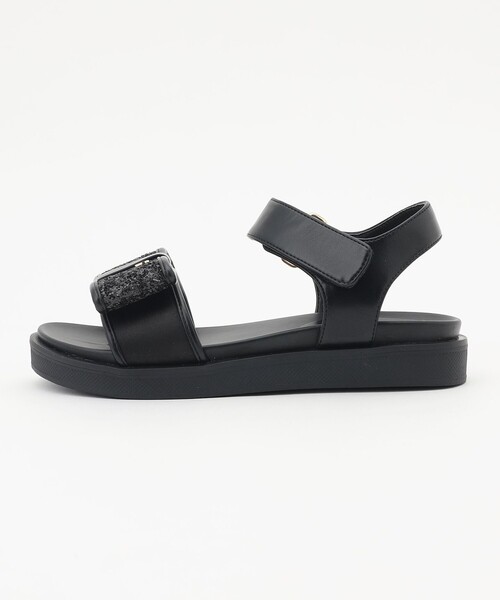 TOCCA サンダル GLITTER RIBBON FLAT SANDALS レディース