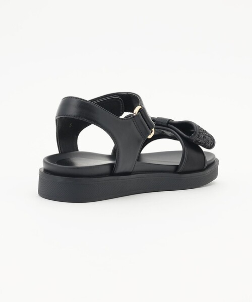 TOCCA サンダル GLITTER RIBBON FLAT SANDALS レディース